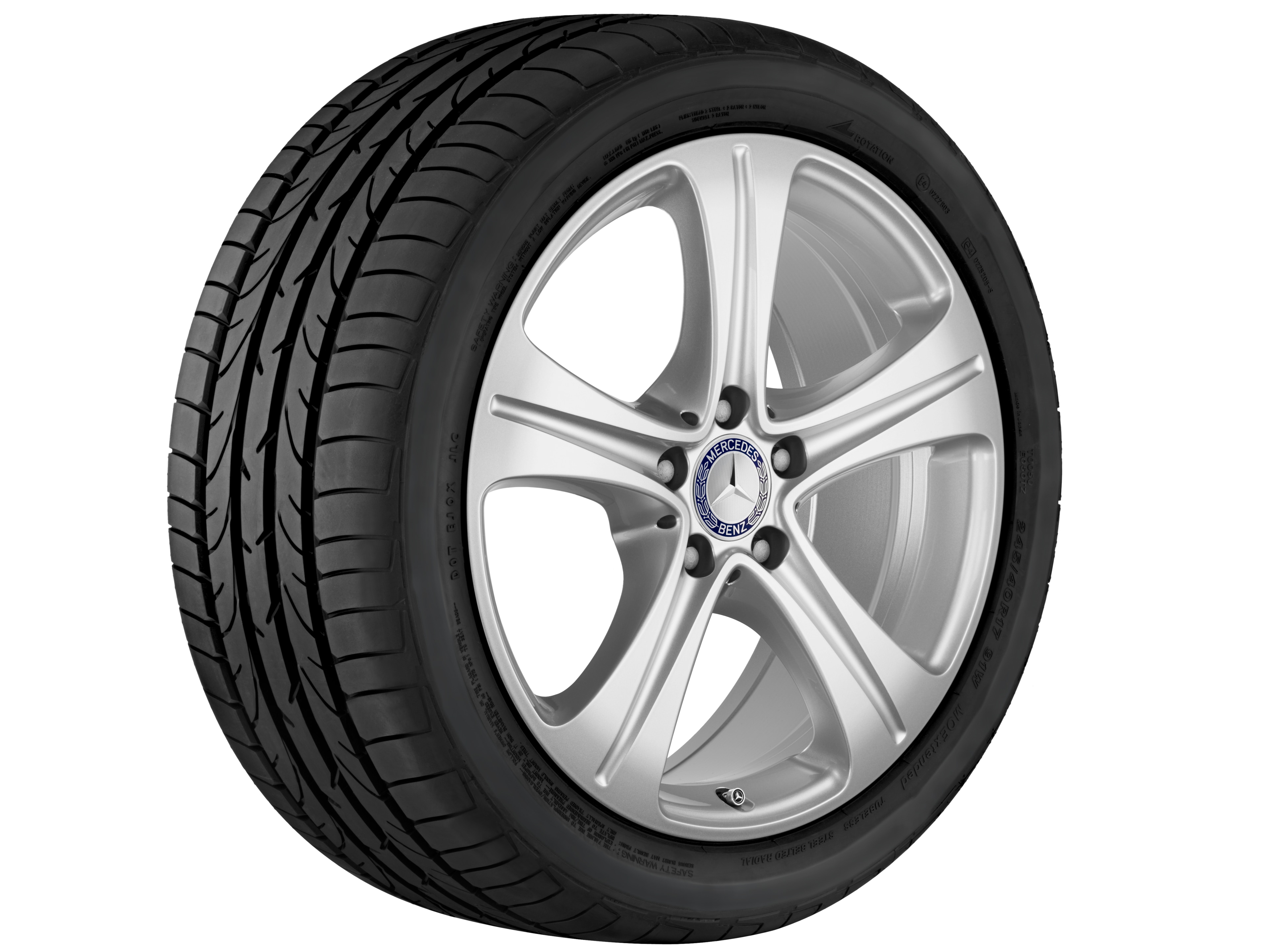 5-spaaks wiel - 245/45 R18 XL 100R, 8 J x 18 ET 43