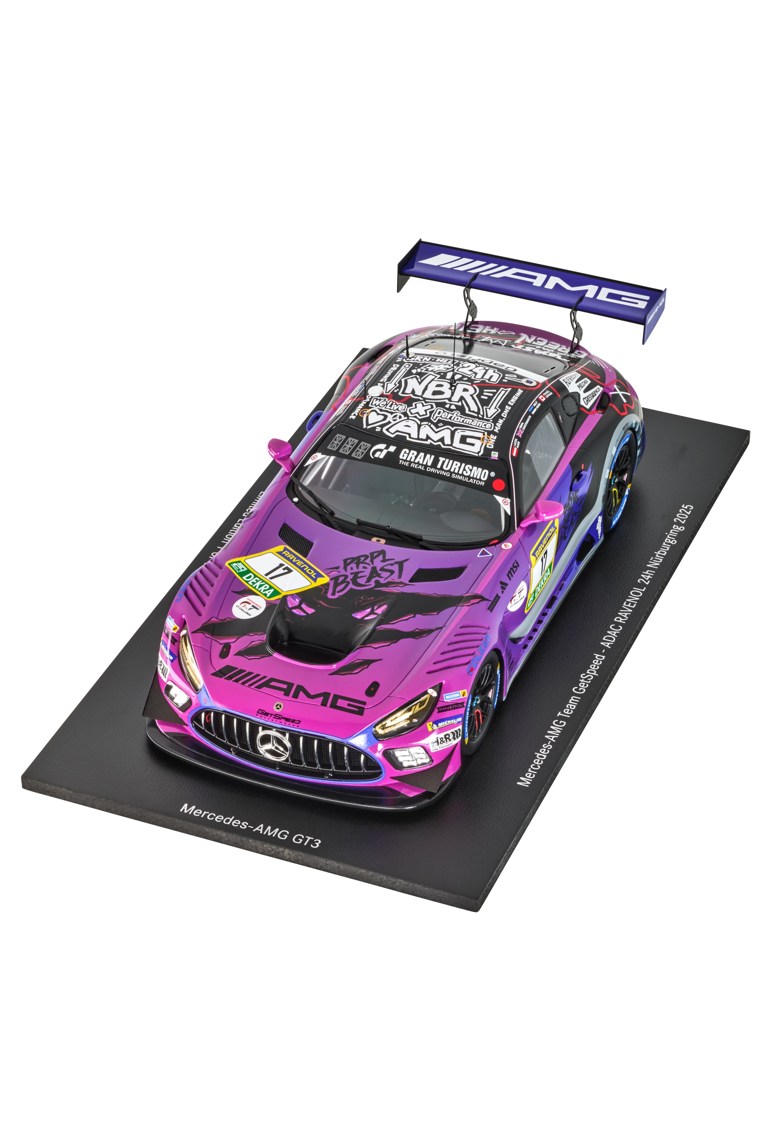 Mercedes-AMG GT3, ADAC RAVENOL 24h Nürburgring 2025, C190 - mauve, Minimax, 1:18