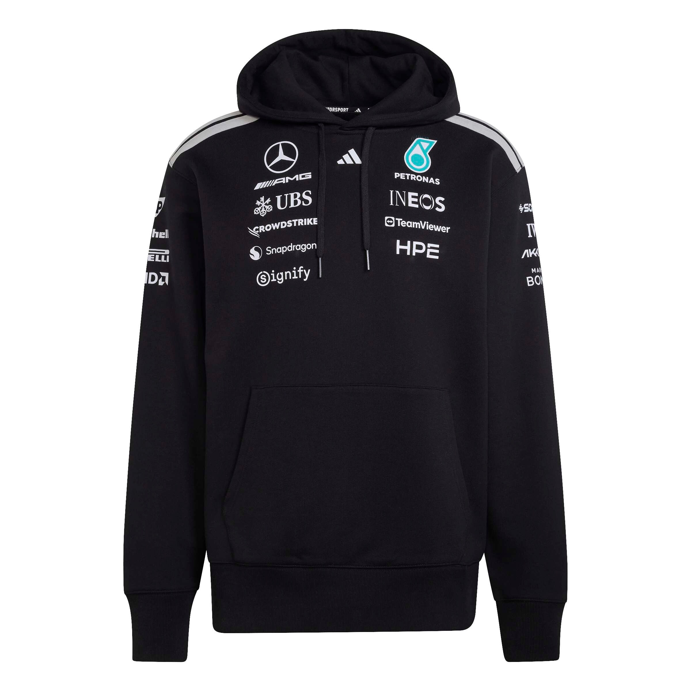 Sweathoody heren, Bestuurder, Mercedes-AMG F1 - zwart, M