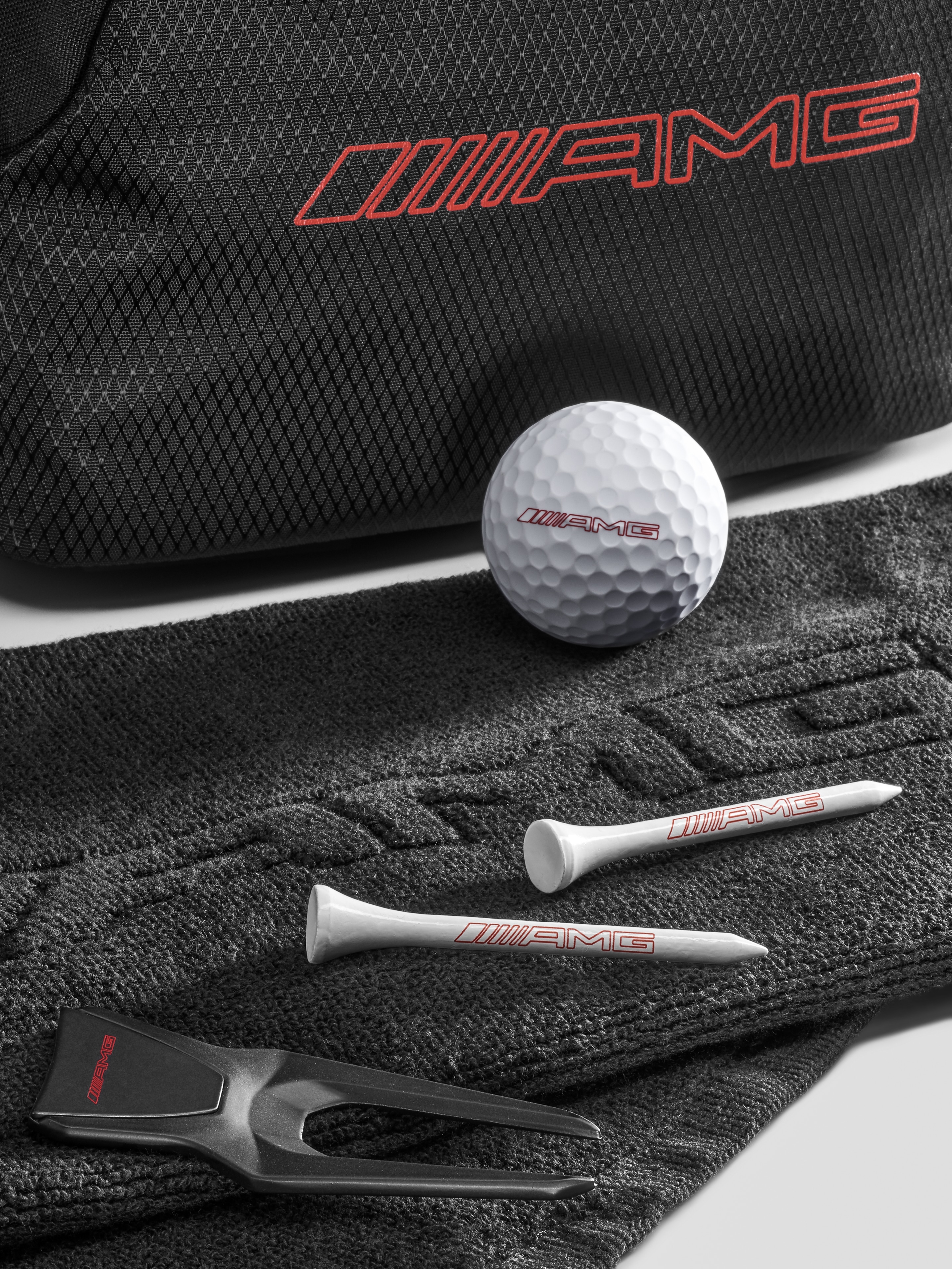 AMG-golfcadeauset - zwart, polyamide