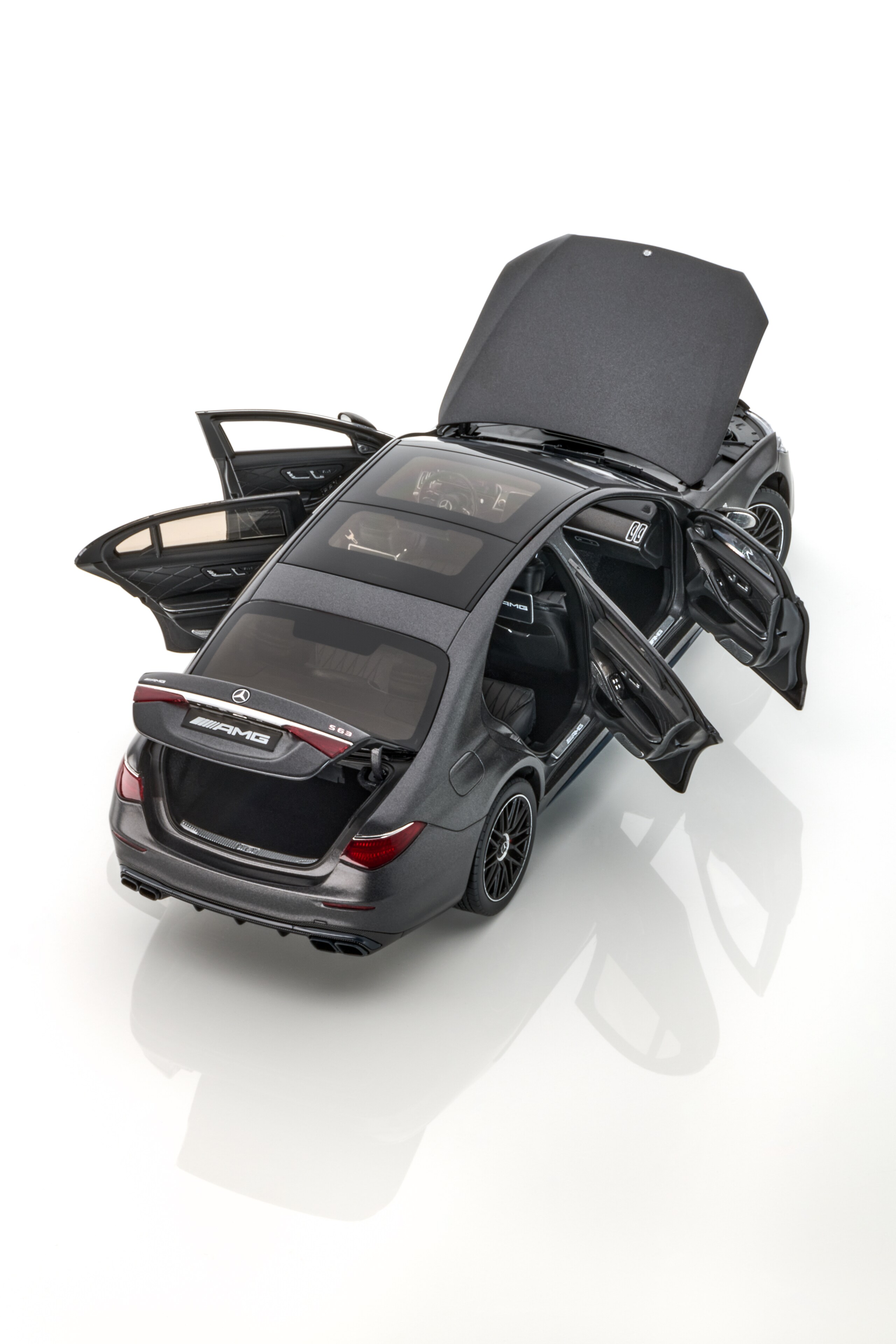 Mercedes-AMG S 63, E PERFORMANCE, V223 - MANUFAKTUR gris graphite magno, NZG, 1:18