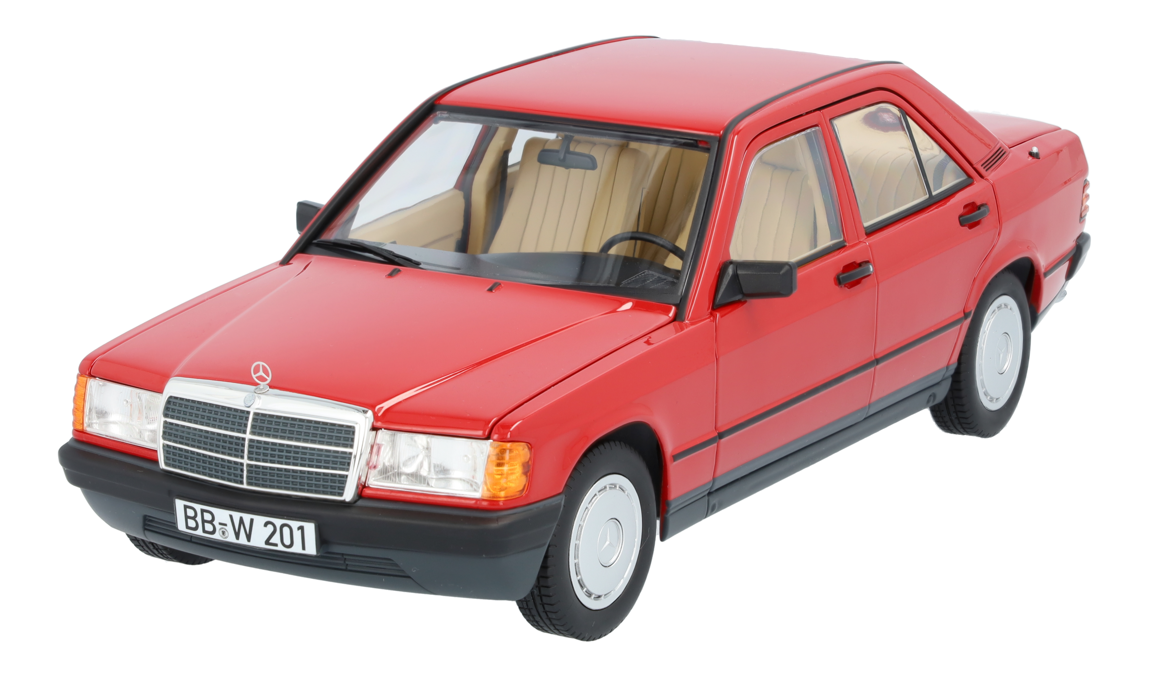190 E W 201 (1982-1988) - rood, Norev, 1:18
