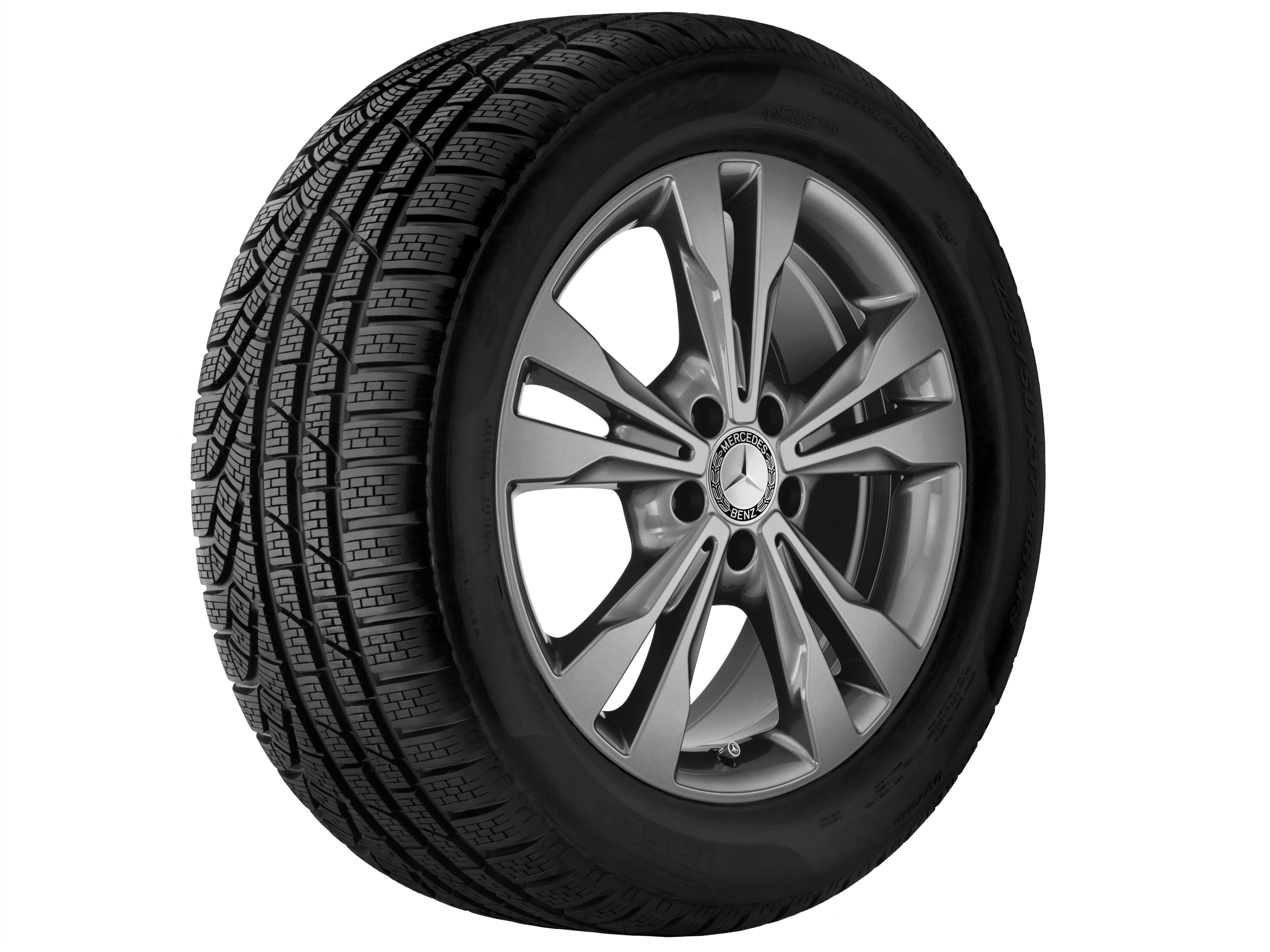 Vijf-dubbelspaaks wiel, 45,7 cm (18 inch) - 7,5 J x 18 ET 52, tremoliet metallic, gespoten