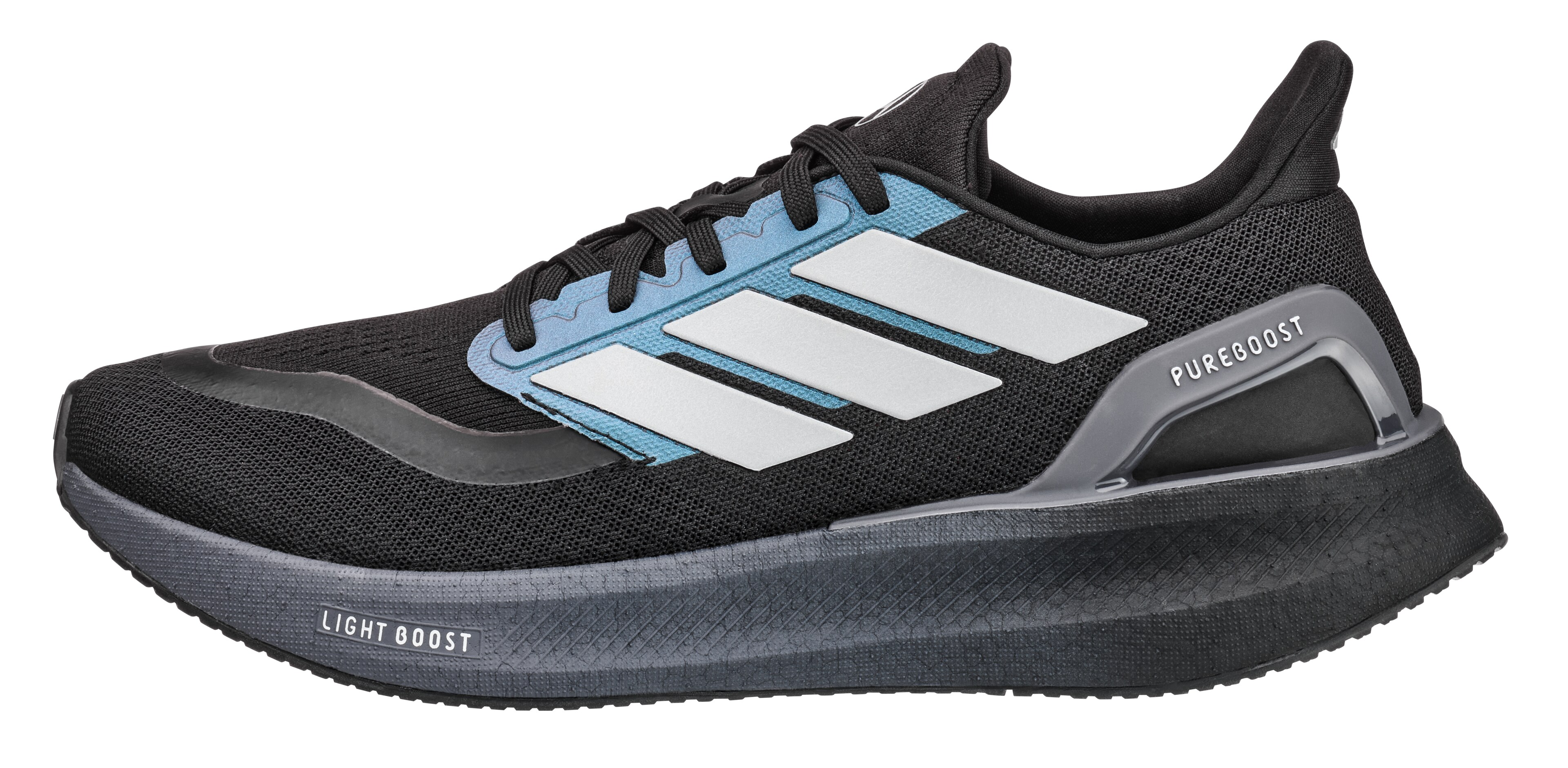 Hardloopschoenen, Pure boost 5 - zwart / donkergrijs, 6,5, adidas