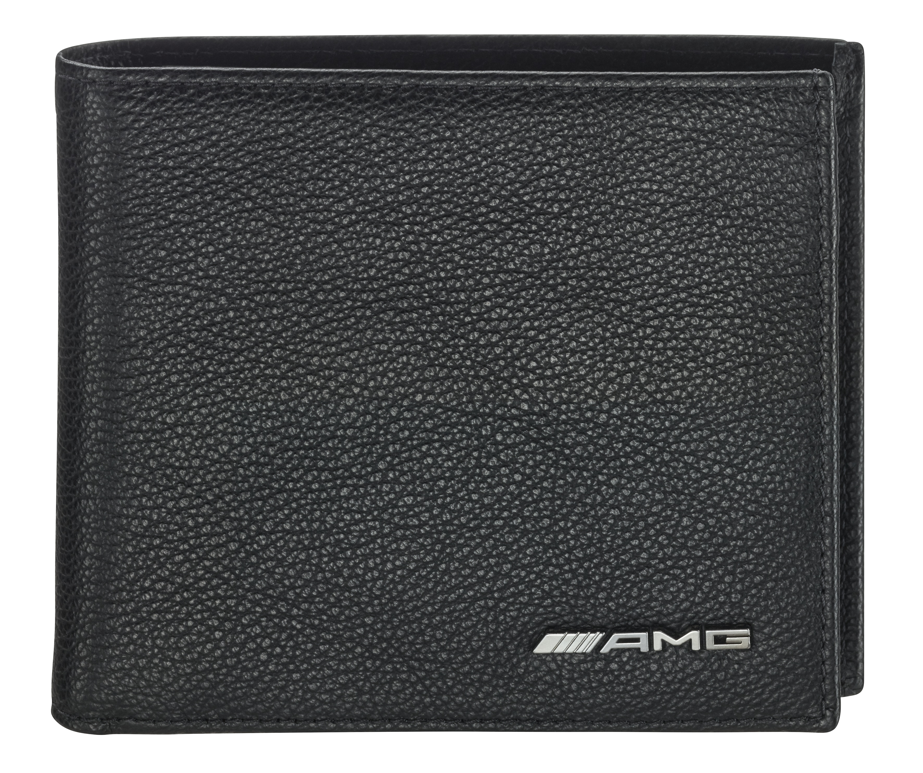AMG-portemonnee - zwart, Rundleder