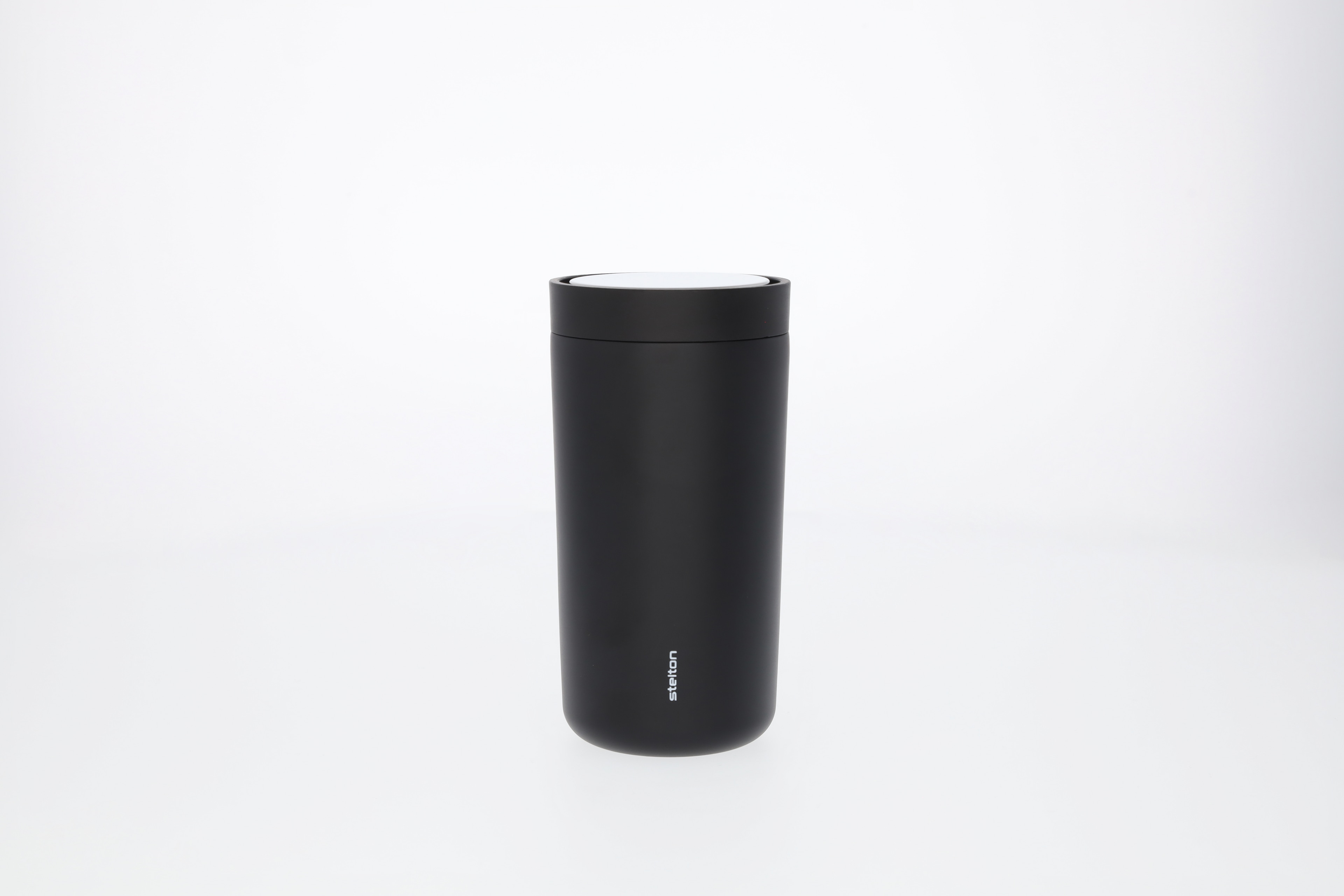Beker voor onderweg - zwart, edelstaal / polypropyleen, Stelton, 200 ml