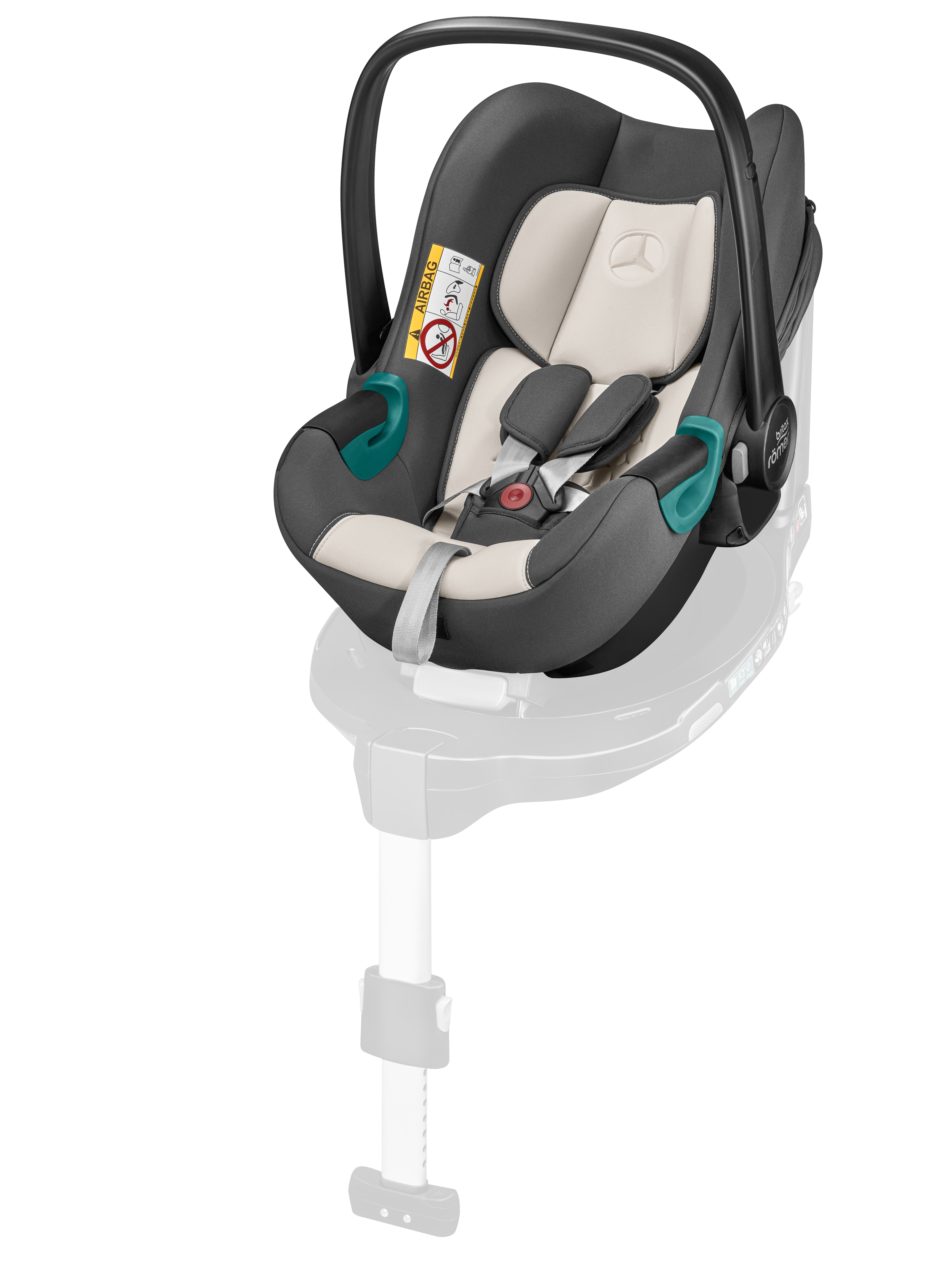 Kinderzitje BABY-SAFE, 3 i-Size, ECE - antraciet / beige
